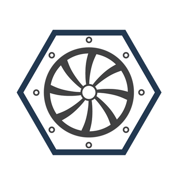 Turbine generator icon from The Gund Company